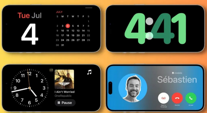 宜阳苹果手机维修分享iOS17横屏充电待机显示有什么好处 