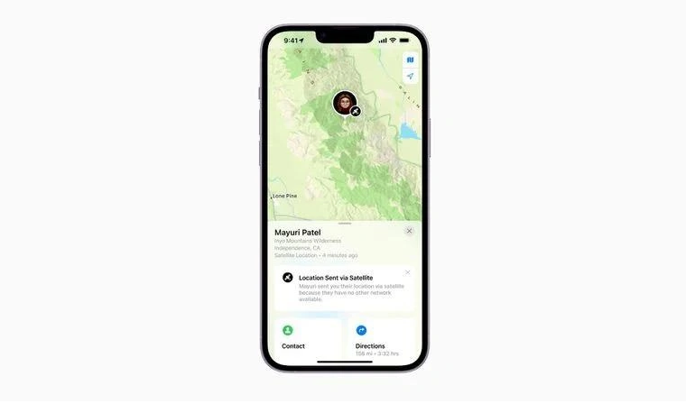 宜阳苹果14维修分享iPhone14系列中 FindMy功能通过卫星分享位置方法教程 
