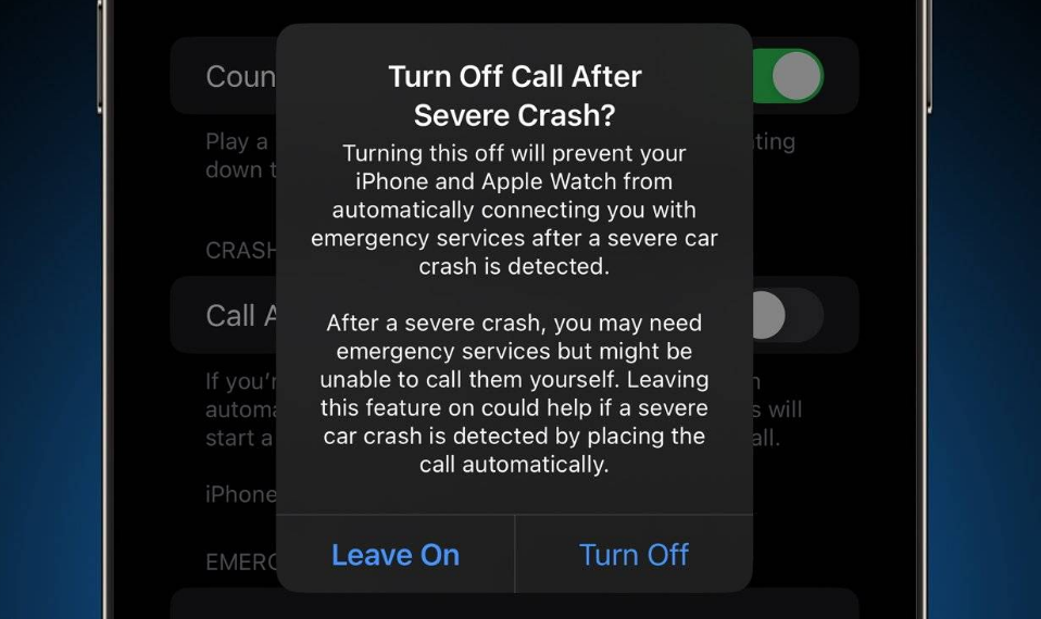宜阳苹果14维修分享 iPhone 14 和 Apple Watch 上关闭崩溃检测 