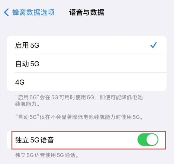 宜阳苹果14维修分享iPhone 14 Pro如何开启VoNR 
