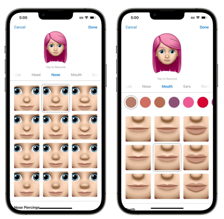 宜阳苹果手机维修分享​iOS 16中的拟我表情有了哪些变化和升级 