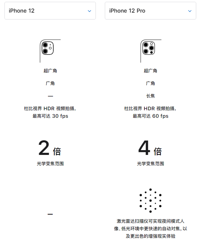 宜阳苹果手机维修分享苹果 iPhone 12 与 iPhone 12 Pro 选哪款 